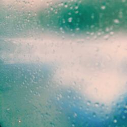 Close-up of raindrops on glass window