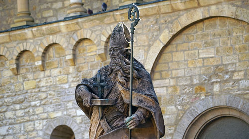 Low angle view of statue