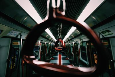 Interior of train