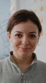 Close-up portrait of young woman