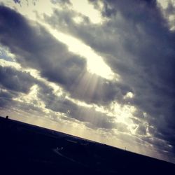 Low angle view of cloudy sky