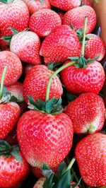 Full frame shot of strawberries