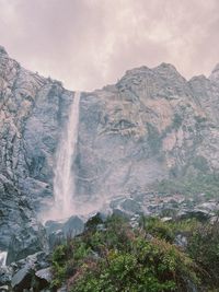 Scenic view of rocky mountains against sky