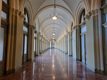 Interior of church corridor