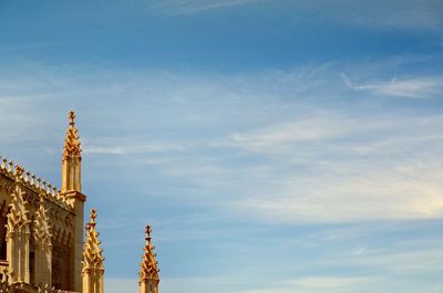 Low angle view of building against sky