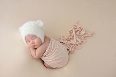 Close-up of cute baby girl