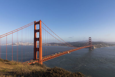 Golden gate bridge against sky