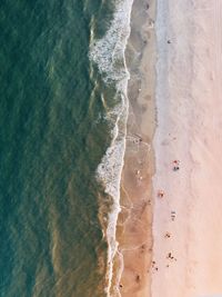 High angle view of beach