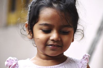 Close-up of young woman