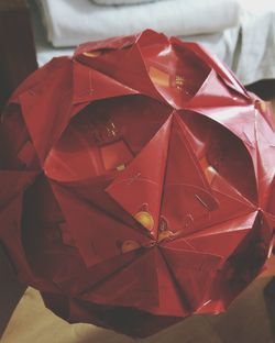 Close-up of red candle