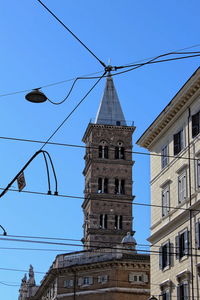 Low angle view of a clock tower