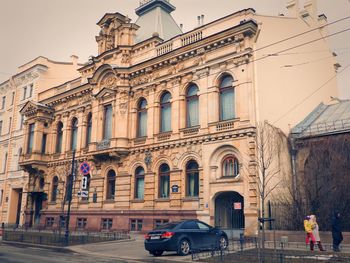 Low angle view of historical building