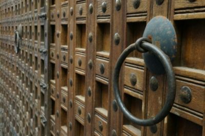 Close-up of machine part