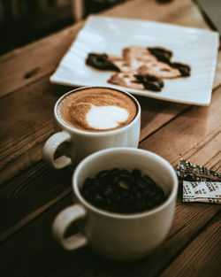 Close-up of coffee on table