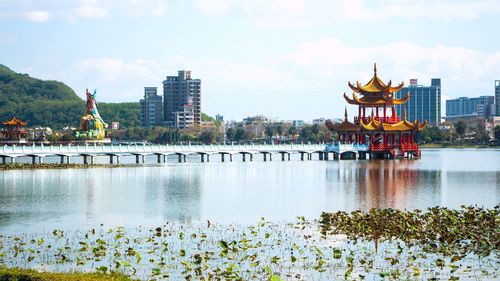 River with buildings in background