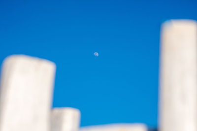 Close-up of blue sea against sky