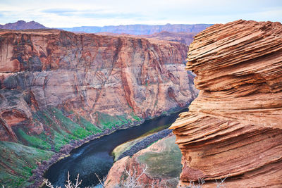 Scenic view of rock formations
