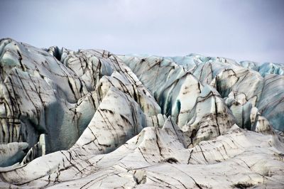 Glacier against sky