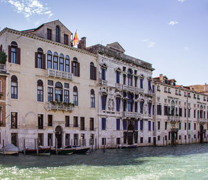 View of buildings in canal