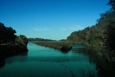 Scenic view of calm lake