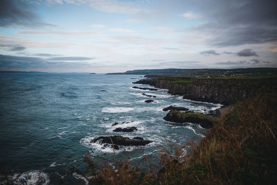 Scenic view of sea against sky