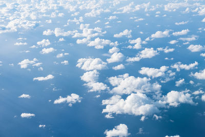 Close-up of clouds in blue sky