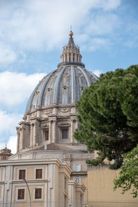 Low angle view of a dome