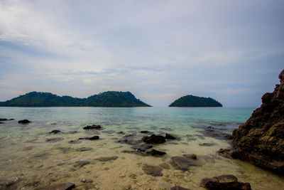 Scenic view of sea against sky