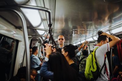 Group of people in bus