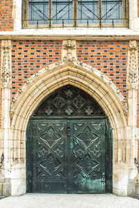 Entrance of building