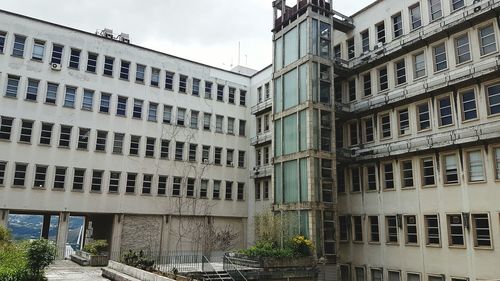 Low angle view of buildings in city