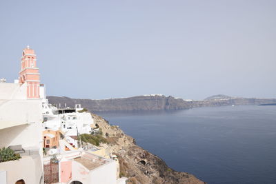 View of town by sea