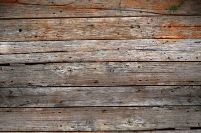Close-up of wooden planks