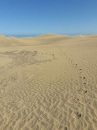 Maspalomas dunes in deep