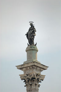 Low angle view of statue of liberty