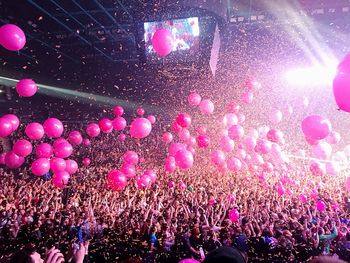 Crowd at music concert