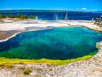 Hot spring at yellowstone national park