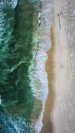 High angle view of beach