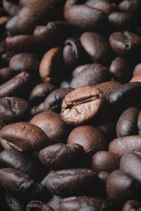 Full frame shot of coffee beans