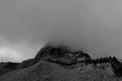 Low angle view of built structure against sky