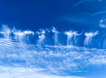 Low angle view of clouds in sky