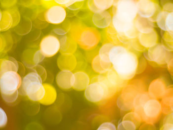 Defocused image of illuminated lights