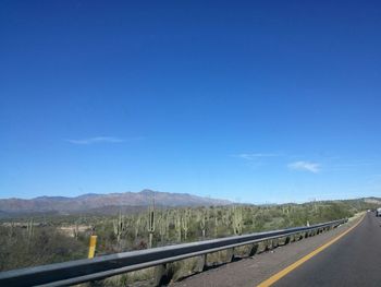 Road passing through landscape