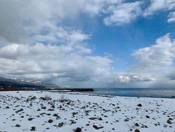 Scenic view of sea against sky