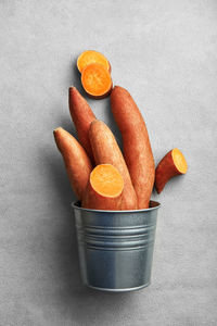 Close-up of orange fruits on table