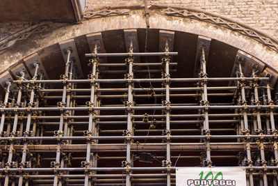 Low angle view of abandoned building