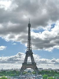 Eiffel tower against sky