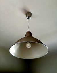 Low angle view of electric lamp