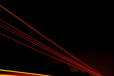 Low angle view of sky at night
