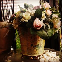 Close-up of flowers in vase